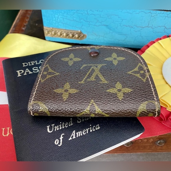 Rare Vintage LOUIS VUITTON Coin Wallet Unisex Handbag Accessory Designer Fashion - Picture 5 of 12